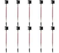 SUPVOX Peine para Ojos de Mascotas 10 Piezas, Cepillo Doble Punta para Cuidado Facial de Perros y Gatos Pequeños, Mango de Madera, Cerdas Suaves sin Arañar, Adecuado para Viaje y Uso