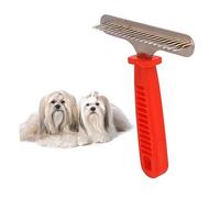 SUPVOX Peine para Perros y Gatos Herramienta de Aseo para Mascotas Cepillo para Pelo de Perro Acero Inoxidable Tamaño Mediano Cuidado y Desenredado Mascotas Pelo Largo