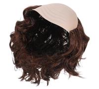 SUPVOX Peluca Calva Corta Marrón para Hombre Cabello Lados Peluca Masculina Divertida para Disfraz de Monje Cosplay y Fiesta de Halloween para Adultos