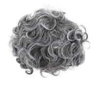 SUPVOX peluca de abuela mujer ondulado peluca lisa más viejo peluca del traje de cosplay arriba pelucas para adultos divertidos pelucas de cabello sintético rizado cabello artificial Gris