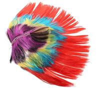 SUPVOX Peluca Punk Mohawk Brillante para Cosplay y Fiesta Peluca Sintética Llamativa Unisex para Carnaval y Disfraces