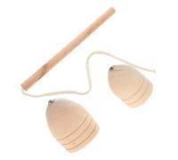 SUPVOX Peonza De Madera Retro para Niños y Adultos Mediana con Cuerda Elástica Juguete Tradicional Educativo Exterior Juego Vintage Artesanal 1 Unidad