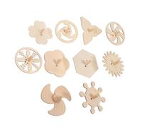 SUPVOX Peonzas de Madera sin Pintar para Niños Juguetes DIY 10 Piezas Giroscopios Artesanales Manualidades Infantiles Fiestas Juego Educativo
