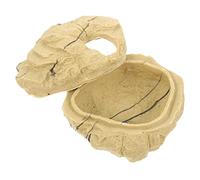 Supvox Pequeña cueva de escondite para reptiles diseño de selva tropical ideal para terrarios como escondite para geckos leopardos y otros reptiles, color y patrón variable