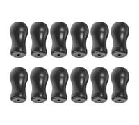 SUPVOX Perillas de Cordón para Persianas de Ventana, Accesorio Negro de PVC, 12 Piezas, Tiradores de Repuesto para Cortinas Interiores y Exteriores, Reemplazo para Cordón de Tiro