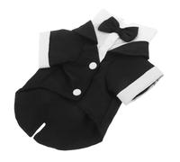 SUPVOX Pet Formal Tuxedo For Small Dogs and Cats Comfortable Fit Shirt with Bow Tie For Weddings Birthday Parties Christmas and Halloween Celebrations