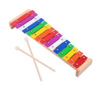 SUPVOX Piano De Placa De Aluminio De 15 Tonos Juguetes Educativos Juguete Musical Para Pequeños Instrumentos De Percusión Juguetes Musicales Instrumento De Percusión Xilófono Madera