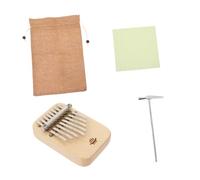 SUPVOX Piano de Pulgar Kalimba Mini de 8 Notas para Principiantes, Sonido Natural, Portátil y Fácil de Llevar, Adecuado para Práctica y Obsequio