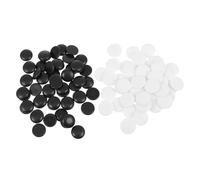 SUPVOX Piedras de Go Cerámicas Pulidas Compacto y Portátil Accesorio Educativo para Ajedrez para Casa y Escuela Bolsa Transparente