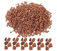 SUPVOX Piedras Decorativas De Volcán Rojo para Jardinería y 60g 3-6mm Material Natural para Dioramas Decoración De Paisajismo y Miniaturas