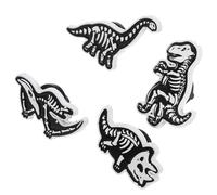 SUPVOX Pin de Esqueleto de Dinosaurio de Aleación, Set de 4 Pines de Solapa Realistas para Mujer, Accesorios de Moda Casual para Ropa, Sombreros y Bufandas, Obsequio Único