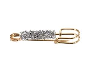 SUPVOX Pin de Pecho Gemas de Imitación Blanco, Alfiler Decorativo para Ropa Diseño Delicado y Material de Rhinestone, Adecuado para Uso Diario y Fiestas