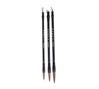 SUPVOX Pincel de Escritura Chino 3 Piezas para Caligrafía, Dibujo | Pelo Natural y Mango de Madera, Tallas Grande Mediana Pequeña, para Práctica Artística