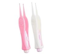 SUPVOX Pinza Nasal Luminosa 2pcs Set Limpiador De Cerumen Palillo Led Herramienta De Earwax Para Niños