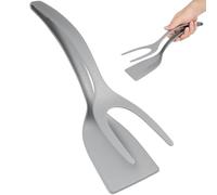 SUPVOX Pinzas de Espátula para Cocinar, Espátula para Huevos y Bistec, Material Pp Resistente Gris, Utensilio de Cocina Multifuncional para Voltear y Agarrar en Hogar y Comedor