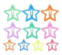 SUPVOX Pinzas Pelo para Niñas 10 Piezas Metálicas Pequeñas Diseño de Estrella Brillantes Clips para Accesorios de Cabello de Ñiño Uso Diario y Fiesta