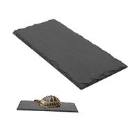 SUPVOX Pizarra para Tortugas Comedero De Piedra Bebedero para Reptiles Plato Decorativo para Terrario para Tortugas Terrestres y Lagartos