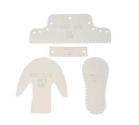 SUPVOX Plantilla Acrílica Kit de Corte y Resistente para Hacer Colgantes de Botas Color Aleatorio para Manualidades de Cuero en Estilo B