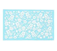 SUPVOX Plantilla de Serigrafía Lavable para Manualidades Arcilla Polimérica, Plantilla de Malla de Pantalla de Poliéster Resistente, Diseño de Patrón de Flor de Orquídea para Decoración