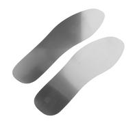 SUPVOX Plantillas de Acero Inoxidable Antipunzones para Zapatos de Hombre y Mujer Plantilla Resistente y Transpirable para Senderismo y Uso Laboral Talla 44 Color Acero Inoxidable