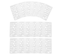 SUPVOX Plantillas de Dibujo de Plástico para Diario 20 Piezas Diseño de Calabaza Gafas y Copo de Nieve Plantilla Mensual y Calendario para Manualidades DIY Cuaderno y Álbum de