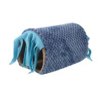 SUPVOX Plush Small Pet Hideout Tunnel Soft Warm Guinea Pig Hamster and Chinchilla Nest Washable Winter Shelter For Cozy Habitat and Playtime