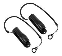 SUPVOX Portalápices Cordón Elástico de 30 Cm, Anillo de Silicona Negra de 8 Mm, Soporte para Bolígrafos, 2 Piezas, Accesorio Antipérdida para Oficina y Profesionales Construcción