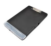 SUPVOX Portapapeles A4 Multifuncional Sellado, Carpeta Organizadora de Documentos Negra Ligera, Soporte Portátil para Archivos Escolares y Oficina, Adecuado para Estudiantes