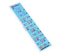 SUPVOX Póster Referencia De Acordes y Escalas Para Eléctrico Diseño Con Grandes Letras Guía Para Principiantes y Práctica Fácil Recurso Para Aprendizaje De Guitarra Bajo Azul