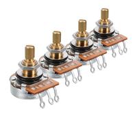 SUPVOX Potenciómetros De Tamaño Mini Para Guitarra 4 Unidades A500K Con Eje De 18 Mm Moleteado Dividido Con Cono Lineal Para Guitarra Eléctrica Bajo Repuestos