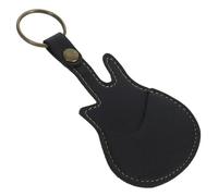 SUPVOX Protector De Púas De Guitarra Bolsa Porta Púas De Cuero Pu Con Llavero Para Transporte y Almacenamiento