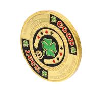 SUPVOX Protector Metálico para de Póker con Accesorio Coleccionable para Mesa Regalo para Entusiastas del Póker y Amantes del Azar