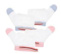 SUPVOX Protectores Antisucción Para Niño Protector De Pulgar, Talla L, Tejidos De Nylon Transpirables, Para Evitar Chuparse Los Dedos Recién Nacidos y Niños Pequeños, Pack De 2 Pares (rojo y Azul)