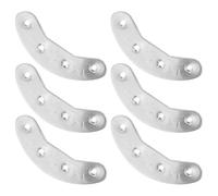 SUPVOX Protectores de Talón Metálicos 48mm, Almohadillas para Suelas de Zapatos Resistentes al Desgaste, Kit 3 Pares para Botas y Calzado Outdoor, Parches de Reparación Antidesgaste