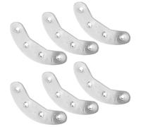 SUPVOX Protectores Metálicos para Talón 48Mm Parches Antidesgaste para Botas de Hombre 3 Pares Placas de Hierro Adhesivo para Reparación de Suelas Uso en Senderismo y Calzado Outdoor