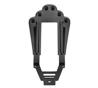 SUPVOX Puente de Cordal Rígido para Guitarra Eléctrica de 6 Cuerdas con Tornillos Metal Negro Soporte Estable para Guitarra de Jazz Repuesto para Actualización y Reparación Accesorio