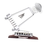 SUPVOX Puente de Guitarra de Jazz para Archtop Color Plata Cordal Ajustable Altura Material para Guitarra de Jazz Semi Hueco