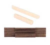SUPVOX Puente y Cejuela de Ukelele de Madera de Rosa, Kit de Accesorios para Reparación, Pieza de Reemplazo Ajustable para Ukelele, Adecuado para Mantenimiento y Mejora del Instrumento
