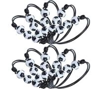 SUPVOX Pulsera Deportiva de Bolas Baloncesto Resistente al Desgaste, 10 Piezas de Pulseras de Muñeca de Cuerda de Cera para Fans de Baloncesto, Accesorios para Deportes al Aire