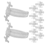 SUPVOX Pulsera Elástica de Flores para Muñeca, 12 Piezas, Banda Ajustable Ramillete Floral, Color Natural, Accesorios para Bodas, Damas de Honor y Fiestas, Porta Flores para