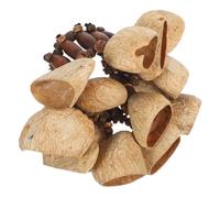 SUPVOX Pulsera Tribal Africana de Campanas Naturales, Instrumento de Percusión Manual Sonajeros y Agitadores de Huevos, Brazalete Multicapas para Baile, Yoga y Festivales, Accesorio