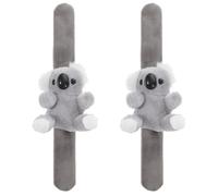 SUPVOX Pulseras de Bofetadas de Peluche Koala para Fiestas de Navidad y Pascua, 2 Piezas, Felpa Agradable y Algodón Pp, Pulseras Adorables y Cómodas al Tacto