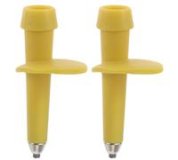 SUPVOX Puntas de Bastón de Trekking de Acero Tungsteno 12 CM Tapas Protectoras Amarillas para Bastones de Senderismo Accesorios Antideslizantes para Exteriores y Montaña 2 Unidades