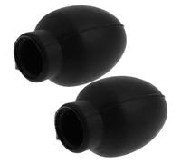 SUPVOX Puntas Silenciosas De Baqueta De Goma Negra, Juego De 2, Tapones Antideslizantes Para Baquetas, Accesorios De Práctica Para Batería, Protección y Control Mejorado Ensayos y Conciertos