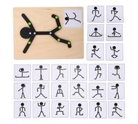 SUPVOX Puzzle de Figuras Pequeñas para Juguete Educativo de Desarrollo de Habilidades Motoras Finas DIY para Aprendizaje Temprano para Niñas Regalo para Cumpleaños y Festivales