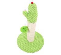 SUPVOX Rascador Vertical para Gatos Forma de Cactus Resistente al Desgaste, Poste Rascador de Suelo de Sisal Natural, Tamaño Mediano para Uso Interior, Adecuado para Gatitos y Gatos Adultos