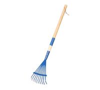 SUPVOX Rastrillo para Desmontable con Mango de Madera Cómodo Herramienta de Jardín Ligera para Césped para Jardinería Infantil y Actividades al Aire Color Azul