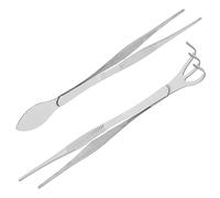 SUPVOX Rastrillo y Pinzas Para Bonsái Herramientas Acero Inoxidable Para Principiantes y