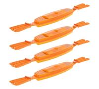 SUPVOX Reflectores para Radios de Bicicleta Naranja Plegables Panel Extendido de Plástico 4 Piezas para Ruedas de Carretera y Montaña Tira Reflectante de Seguridad Nocturna