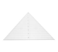 SUPVOX Regla Acrílica para Patchwork y Acolchado de 8 Pulgadas, Plantilla Triangular de 60 Grados, Herramienta de Costura Resistente para Cortar Tela y Manualidades de Bricolaje